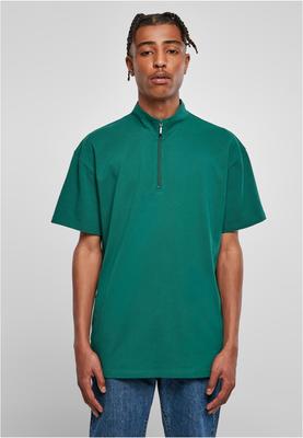 Boxy Zip Pique Tee green 3XL