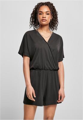 Ladies Short Modal Jumpsuit black 3XL