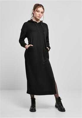 Ladies Modal Terry Long Hoody Dress black 3XL