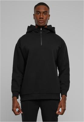 Zipped High Neck Hoody black 3XL