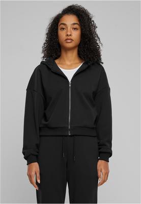 Ladies Cozy Short Zip Hoody black 3XL