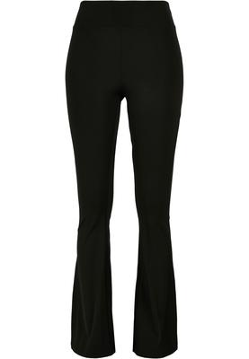 Ladies Recycled High Waist Flared Leggings black 3XL