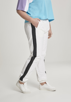Ladies Striped Crinkle Pants blk/wht 3XL