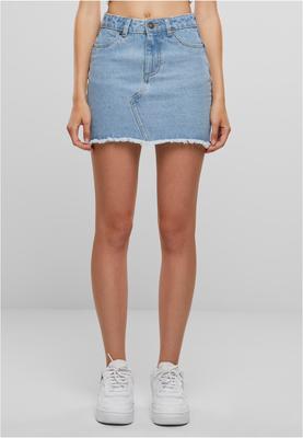 Ladies Heavy Mini Denim Skirt new light blue washed 26