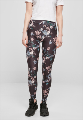 Ladies Soft AOP Leggings blackfading 5XL
