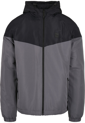 2-Tone Padded Windrunner black/neon green L