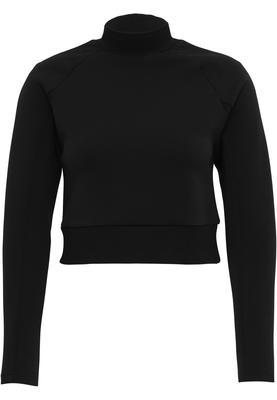 Ladies Interlock Short Turtleneck Crew black L