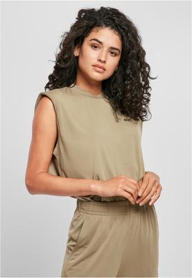 Ladies Modal Padded Shoulder Tank black 3XL